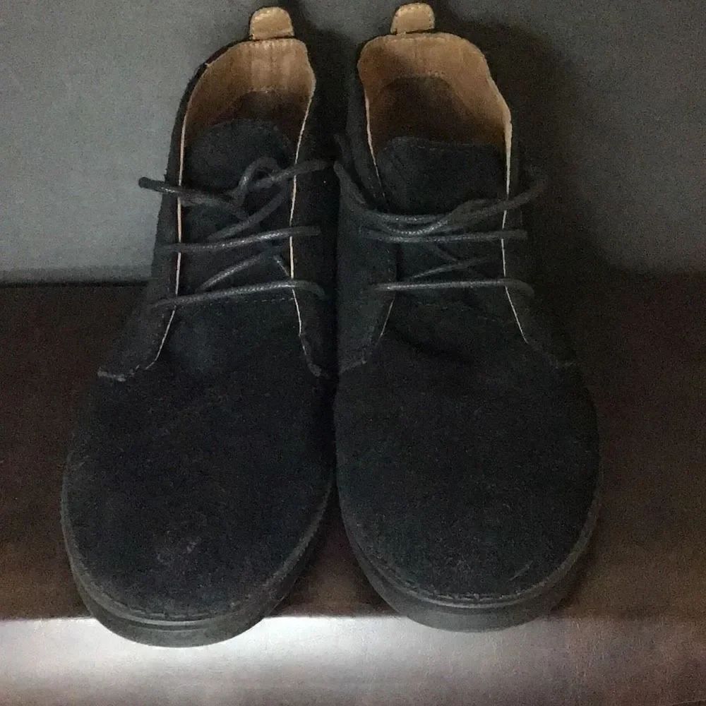 Shoes ladies black suede by bass size 8.5